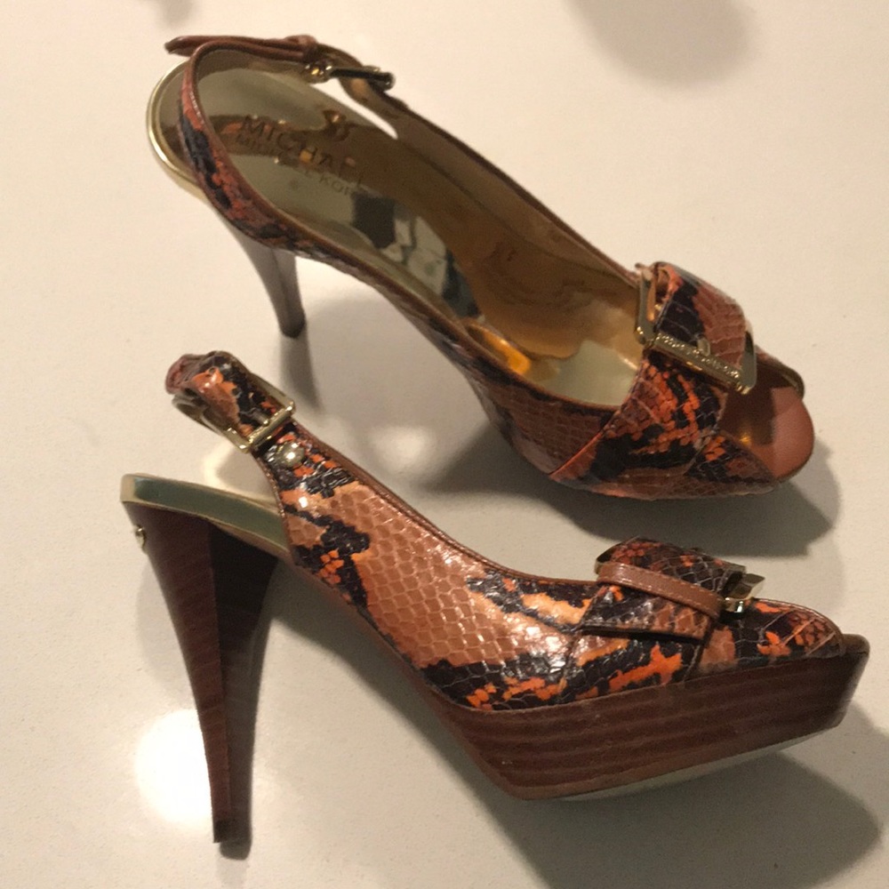 Michael Kors Snakeskin Design with buckles